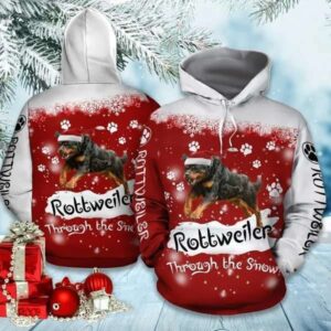 Rottweiler Christmas Funny 3D Hoodie