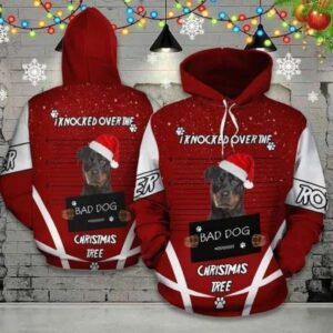 Rottweiler Christmas Funny Unisex 3D Hoodie