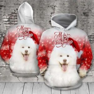 Samoyed Christmas Funny Unisex 3D Hoodie