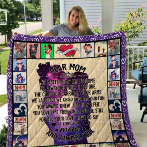 To Mom Gift from Daughter, Mom Birthday Mother’s Day Blanket