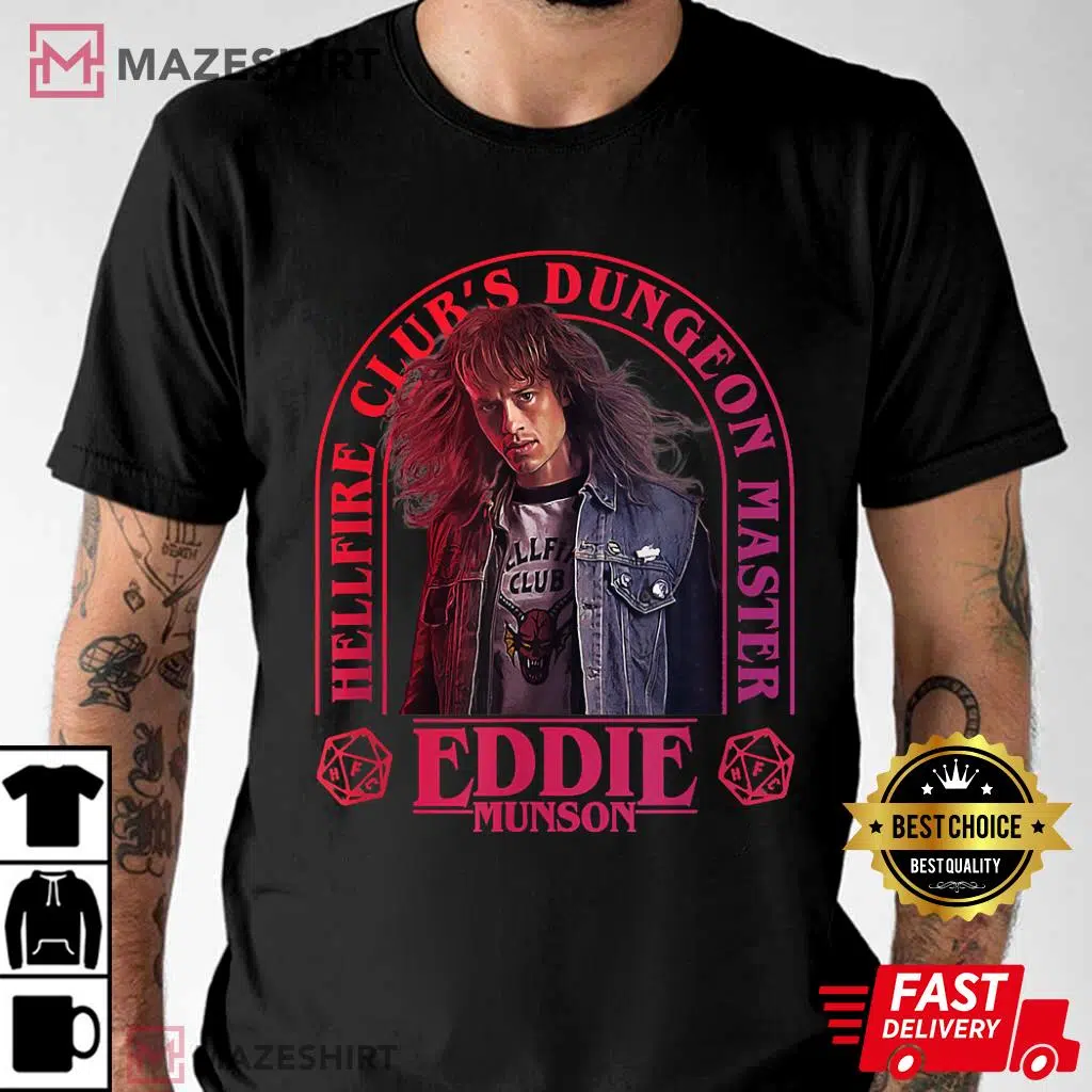 Stranger Things 4 Eddie Munson Hellfire Club Dungeon Master T-Shirt