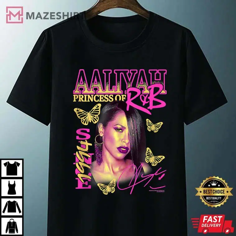 Aaliyah Pink and Yellow T-Shirt Aaliyah Pink and Yellow T-Shirt