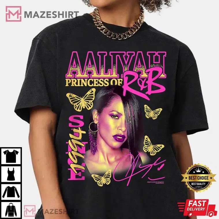 Aaliyah Pink and Yellow T-Shirt Aaliyah Pink and Yellow T-Shirt