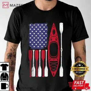 American Flag Kayak Paddle Kayaking 4th Of July