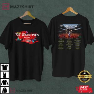 Ed Sheeran Concert Tour 2022 Double Sided T-Shirt