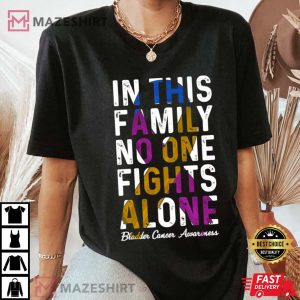 In This Family No One Fight Alone Bladder Cancer Awareness Women black