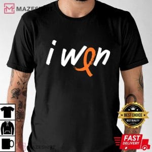 Kidney Cancer Awareness I Won Survivor Fighter Men black t shirt 2