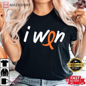 Kidney Cancer Awareness I Won Survivor Fighter Women black t shirt 2