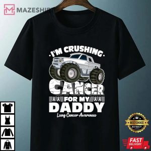 Kids Crushing Cancer for Daddy Boys Crush Lung Cancer Unisex black