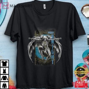 Marvel Moon Knight Egyptian Hieroglyphs Jump tee