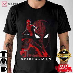 Marvel Spider Man Portrait Tech Background Shirt