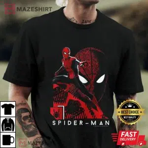 Marvel Spider Man Portrait Tech Background Best T-Shirt