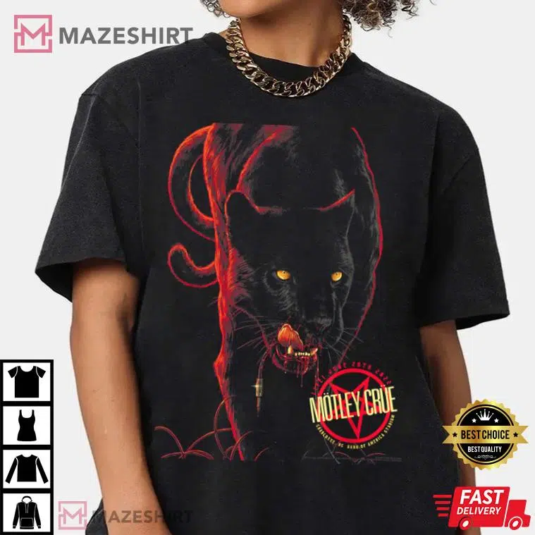 Motley Crue - The Stadium Tour Charlotte Event T-Shirt Motley Crue - The Stadium Tour Charlotte Event T-Shirt