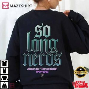 RIP Technoblade Shirt So Long NERDS tee