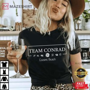Team Conrad Cousin Beach The Summer I Turned Pretty TSITP Women black t shirt 2 2